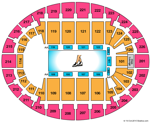 Selland Arena Seating Chart Disney On Ice - Seating Plan Venue